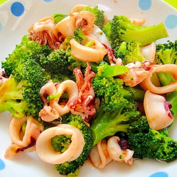 ブロッコリーとヤリイカの中華炒め レシピ 作り方 By Mint74 楽天レシピ